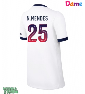 Paris Saint-Germain Nuno Mendes #25 Replika Udebanetrøje Dame 2026-27 Kortærmet